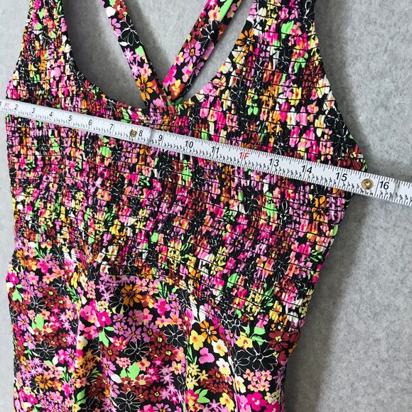 Salt Cove Swimsuit Juniors Plus Size 2 Tankini Fly Away Floral Flowy Strappy $45 - Picture 4 of 12
